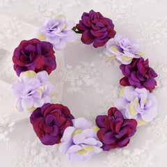 Girls Flower Hair Wreath Headwear Bridal Accessories