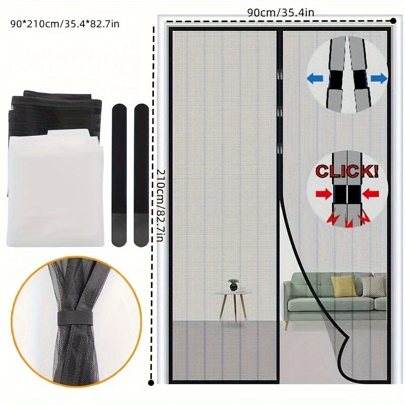 1pc 4 Sizes Magnetic Mosquito Net Insect Proof Door Curtain Mesh
