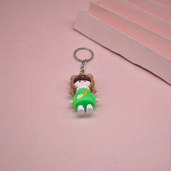 4pcs Doll Keychain Key Ring Purse Bag Pendant Car Key Pendant