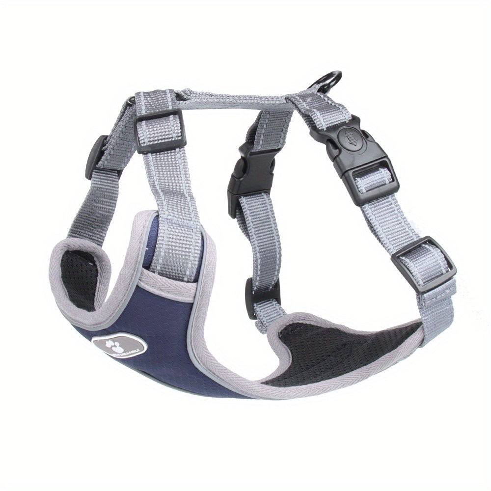 Reflective Breathable Pet Harness Adjustable Soft Oxford Material