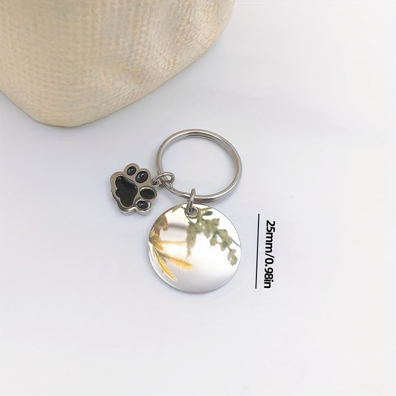 Dog Paw Keychain Pendant for Car Keys Backpacks Wallets