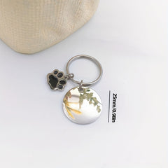 Dog Paw Keychain Pendant for Car Keys Backpacks Wallets