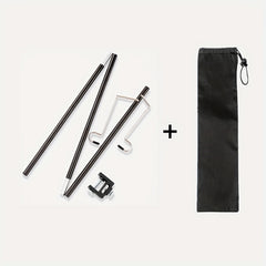 Folding Lamp Pole Collapsible Aluminum Lantern Stand Camping Light Holder