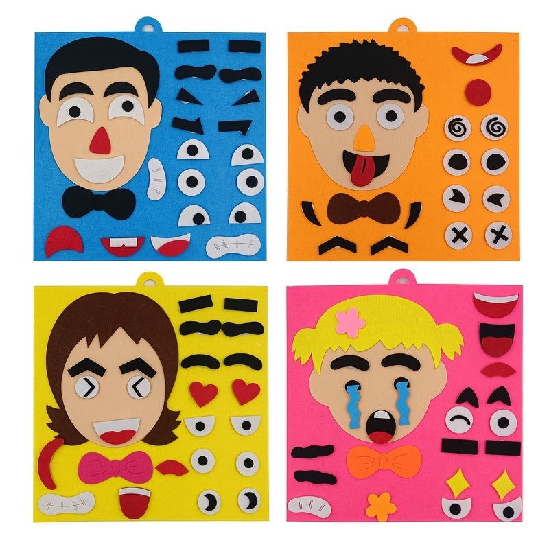 Kids Facial Expression Puzzle Stickers Educational Toy