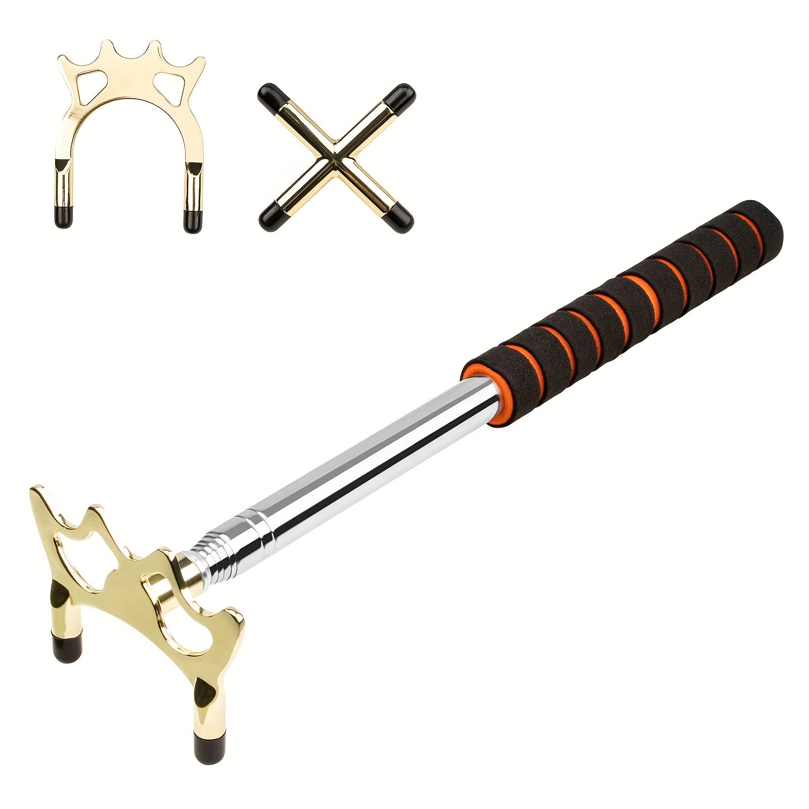 Retractable Snooker Bridge Cue with Brass Head