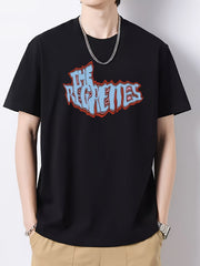 Men's Vintage Style Artistic Letters Print T Shirt