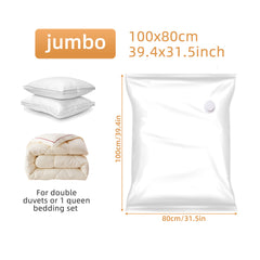 3pcs Vacuum Storage Bag Quilt Blanket Clothes Storage Sealed Bag