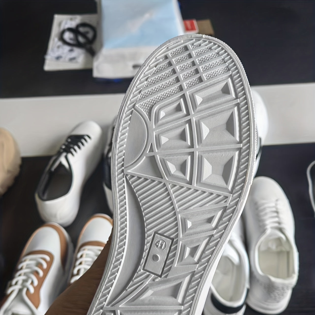 Men's Canvas Lace Up Sneakers Outdoor Walking Shoes