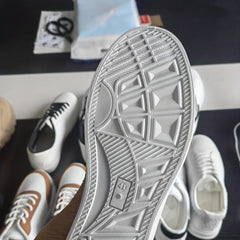 Men's Canvas Lace Up Sneakers Outdoor Walking Shoes