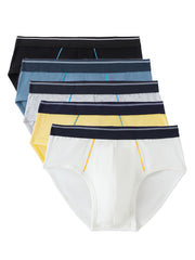 5pcs Boys Teen Casual Letter Graphic Print Briefs Underwear