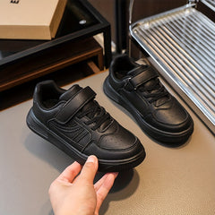 Boy's Solid Skate Shoes Comfy Non Slip Casual Sneakers For Kids