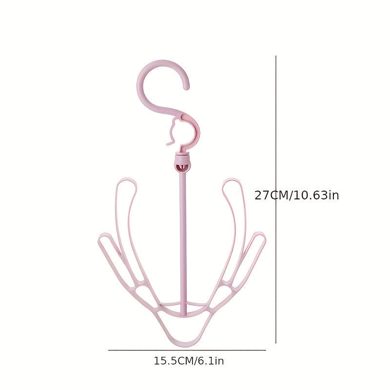 4pcs Windproof Double Hook Balcony Shoe Rack