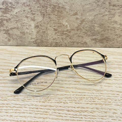 Fashionable Irregular Glasses Mental&plate Three Colors