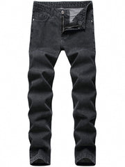 Mens Slim Fit Stretch Denim Jeans Skinny Distressed Comfort Pants