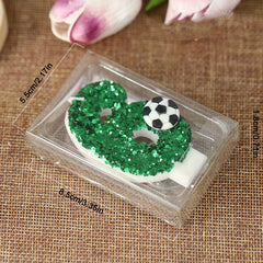 Soccer Number Candle for Birthday Cake Topper