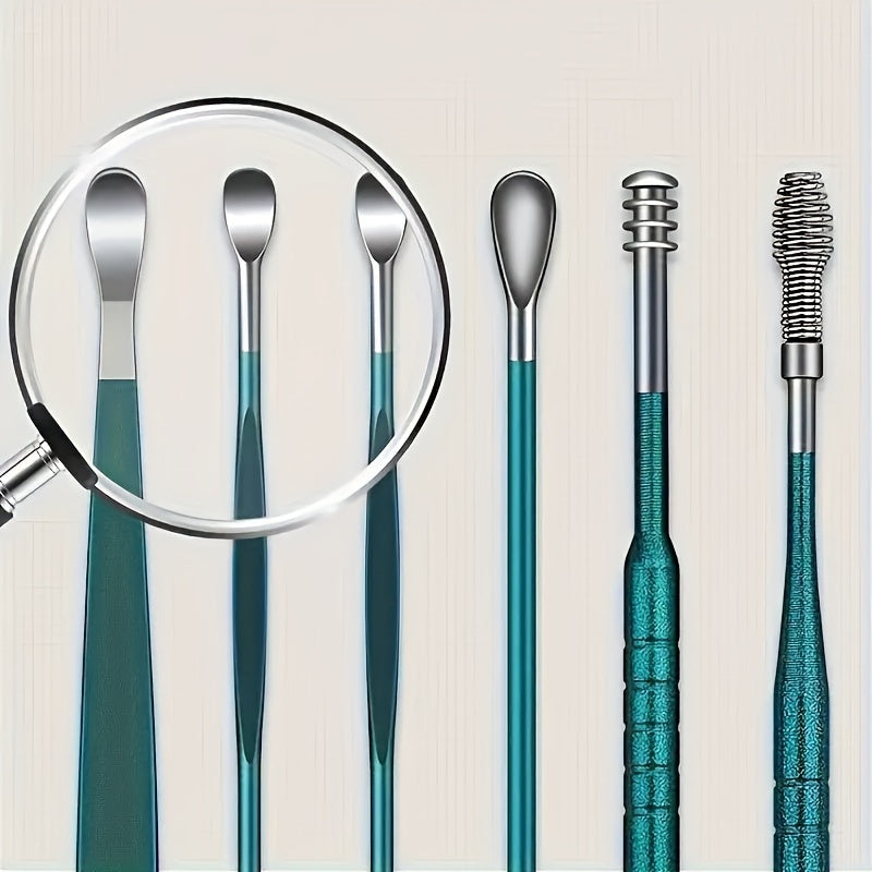 6pcs Luminous Ear Picker Ear Cleaning Tool Set