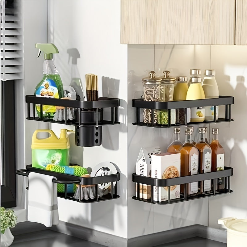 Kitchen Sink Drain Basket Bathroom Storage Rack Telescopic Tableware Drain Rack