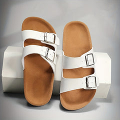 Men's Buckle Slide Sandals Non Slip Casual Open Toe Outdoor Beach Shoes