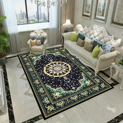 Green Texture Retro Carpet Court Style Classical American Rustic Carpet