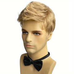 Men's Golden Dress Up Short Wig for Parties