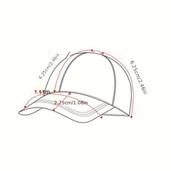 Fashionable Cotton Baseball Cap Hip hop Embroidered Sunscreen Golf Hat