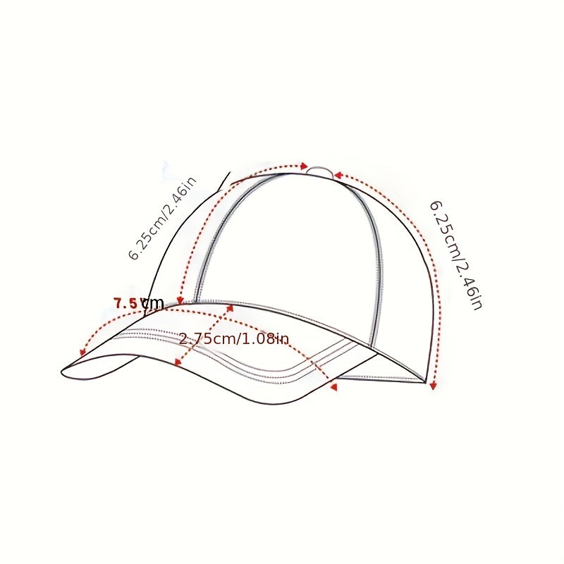 Punk Embroidered Skull Baseball Cap Breathable Wear Resistant Sunshade Sunscreen