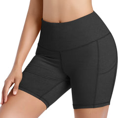 Women Yoga Shorts High Waist Tummy Control Workout Compression Biker Short