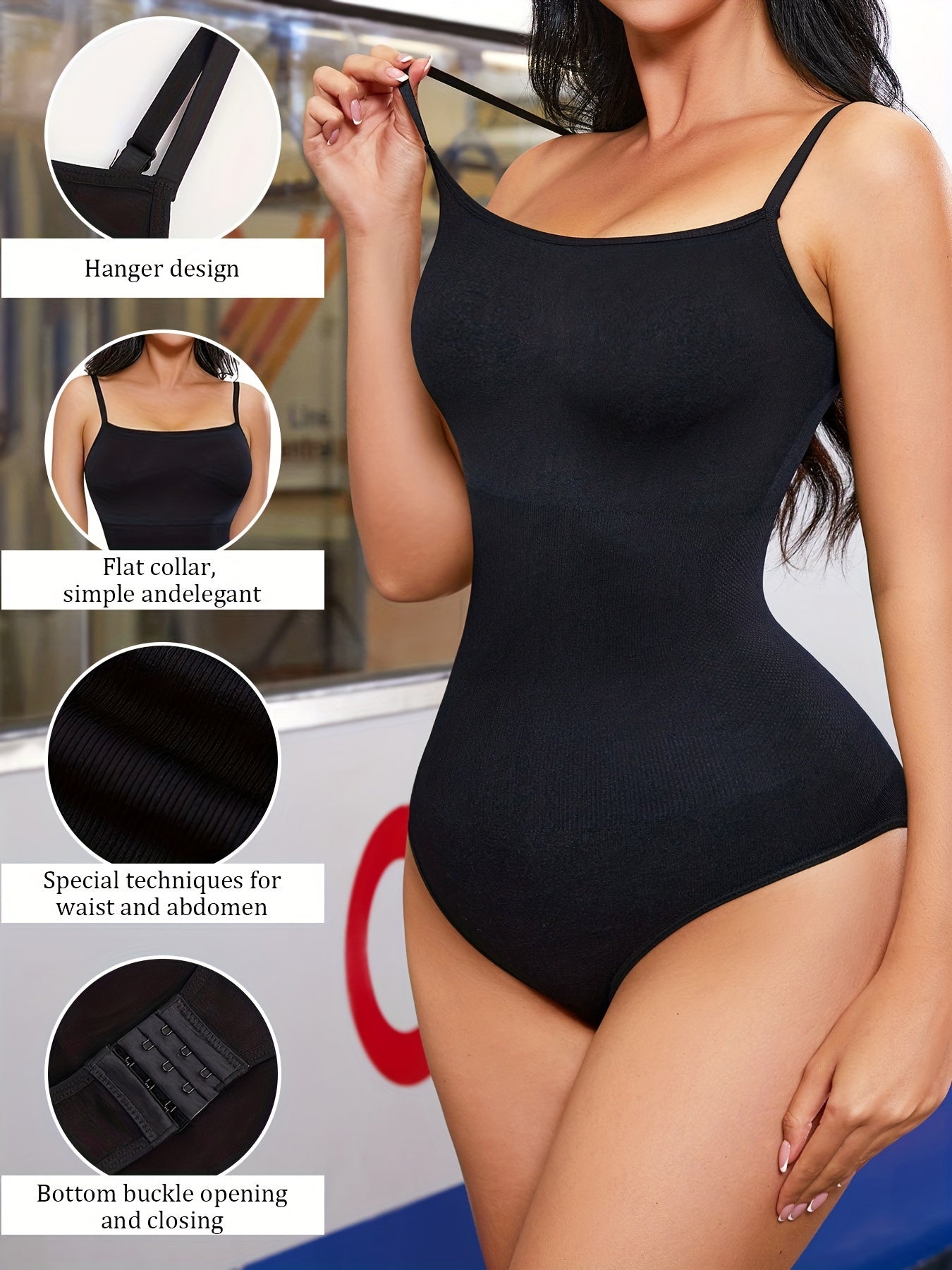 Seamless Shaping Bodysuit Tummy Control Sleeveless Body Shaper