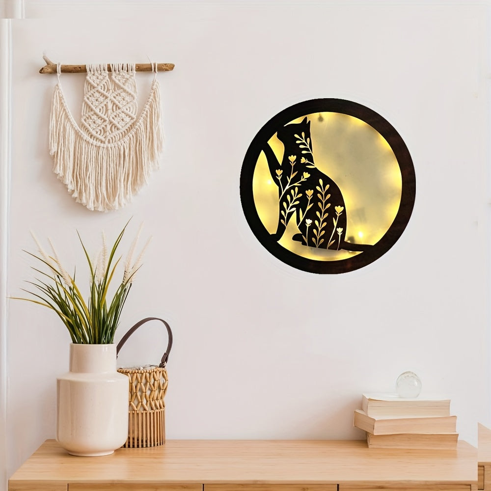 Upgrade Timing Function LED Light Carving Creative Fairy Tale Shape Light