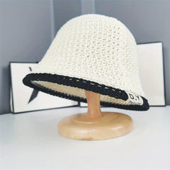 Breathable Hollow Sun Hat UV Protection Crochet Cloche Hat