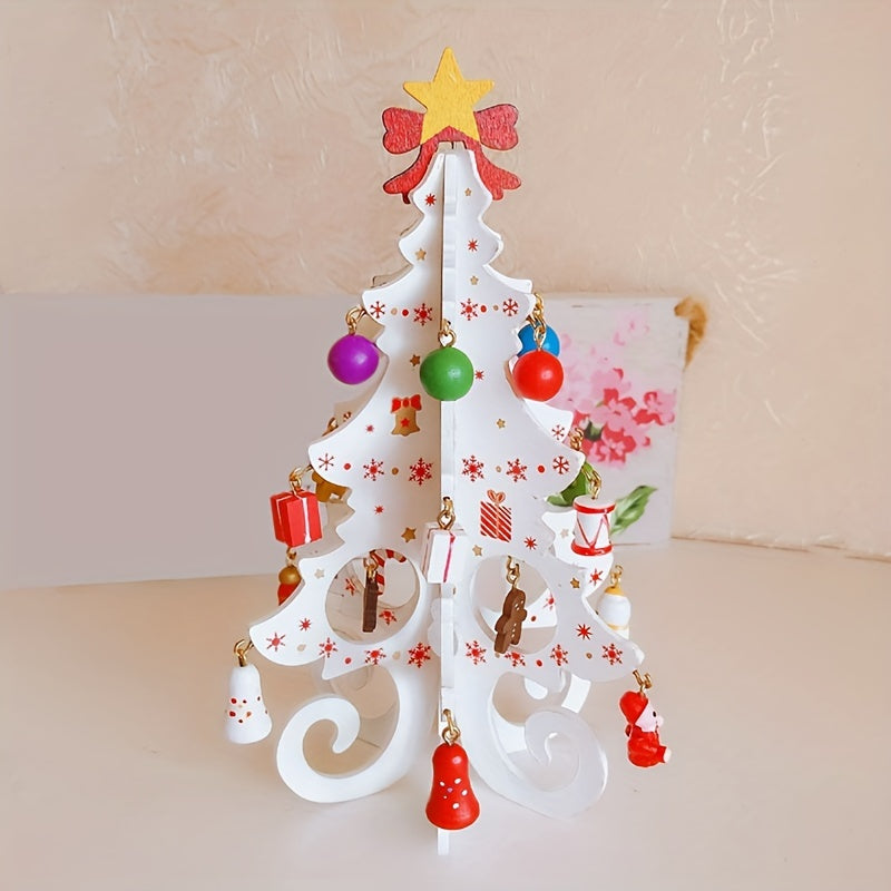 Wooden Christmas Tree Ornaments DIY Christmas Decoration