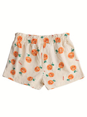 Girls Fruit Print Summer Shorts