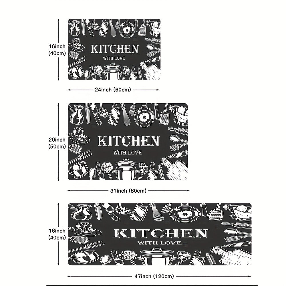 Anti Fatigue Kitchen Mat Waterproof Non Slip Runner Rug