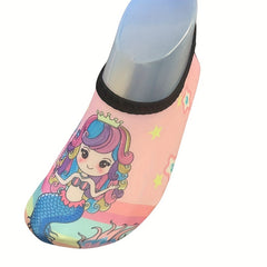 Girl's Cartoon Water Socks Quick Dry Non Slip Shoes