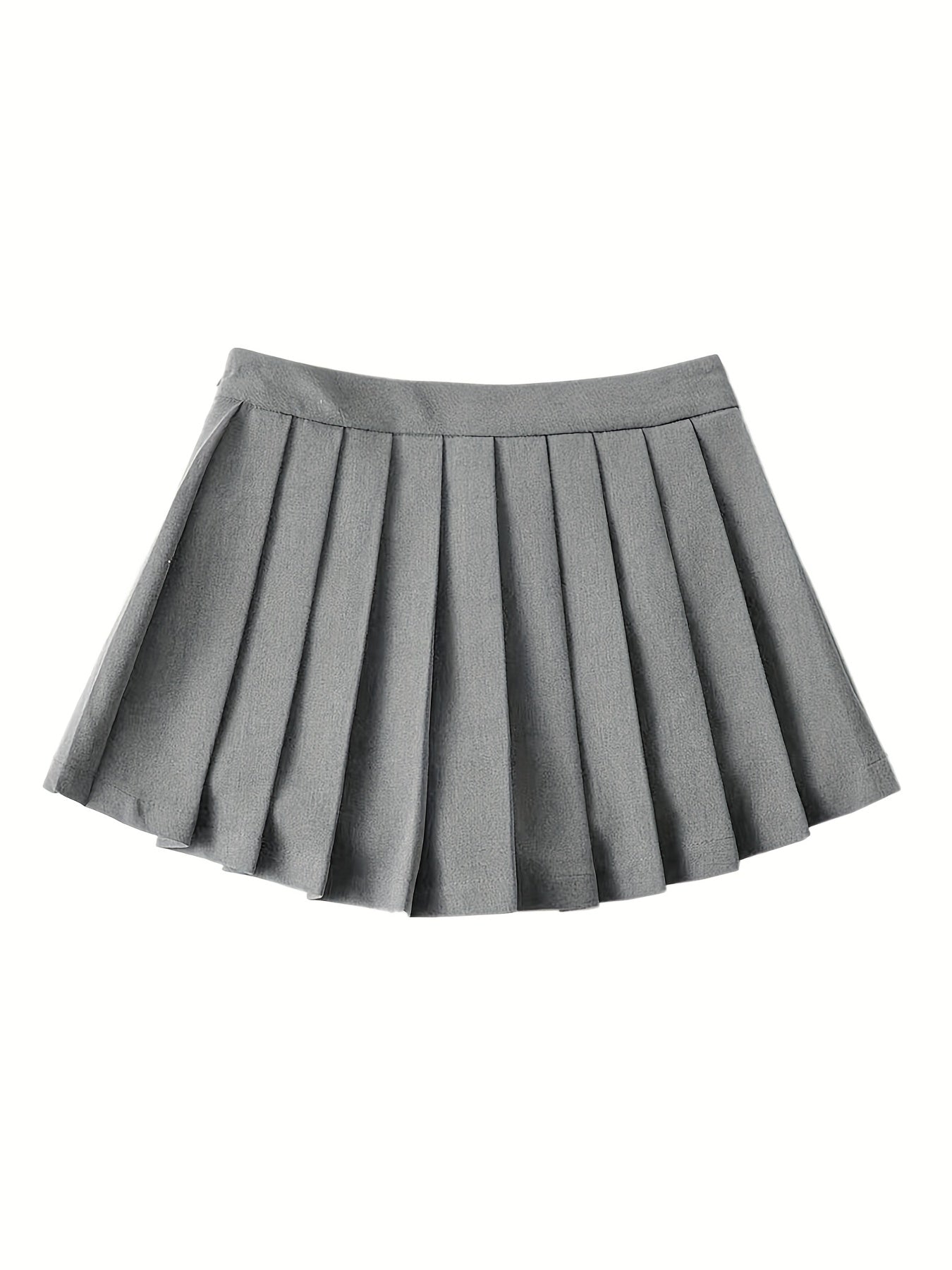 Y2K Solid Pleated Mini Skirt for Women