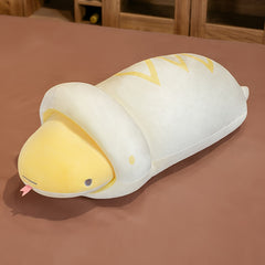 Giant Snake Plush Toy Ivory Shedding Snake Stuffed Animal