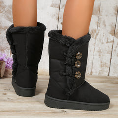 Women's Platform Snow Boots Plush Lined Winter Boots