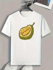 Durian Print Men's Graphic T-shirt for Summer