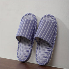 Men's Cozy Open Toe Slippers Anti-Skid Indoor Shoes