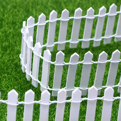 Mini Picket Fence for Dollhouse and Fairy Garden Decor