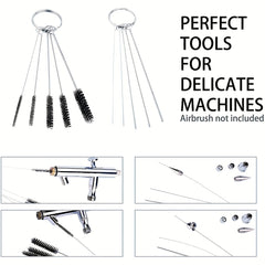 11pcs Airbrush Cleaning Kit Stainless Steel Spray Gun Cleaner