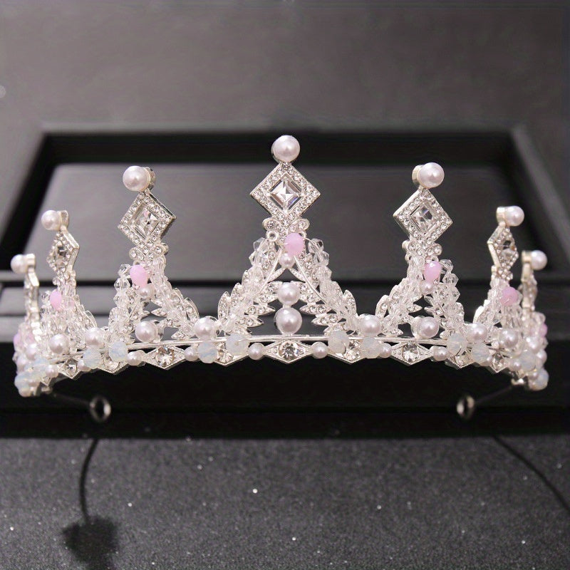 Rhinestone Crown Headband Hair Accessories for Party Girls