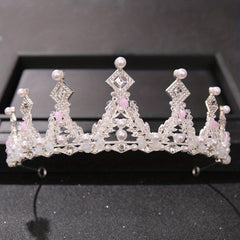Rhinestone Crown Headband Hair Accessories for Party Girls
