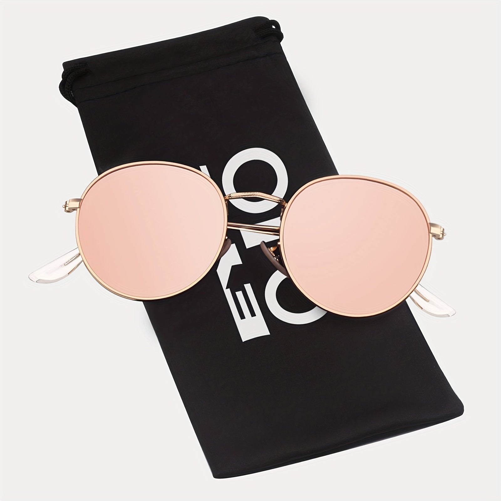 EYEOJO Round Polarized Sunglasses Retro Circle Sunglasses