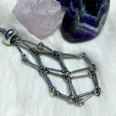 Crystal Holder Cage Copper Necklace DIY Jewelry