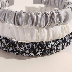 Floral Print Ruched Headband Set