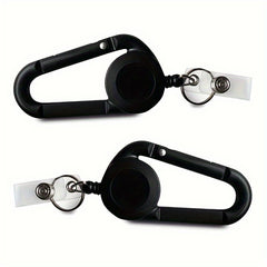 2pcs Telescopic Keychain Card Holder Key Chain Keyring