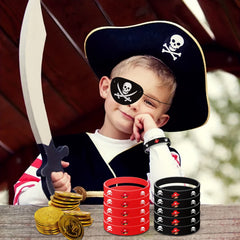 Pirate Party Favors: Coins, Gems, Bracelets, Eye Patch Tattoos