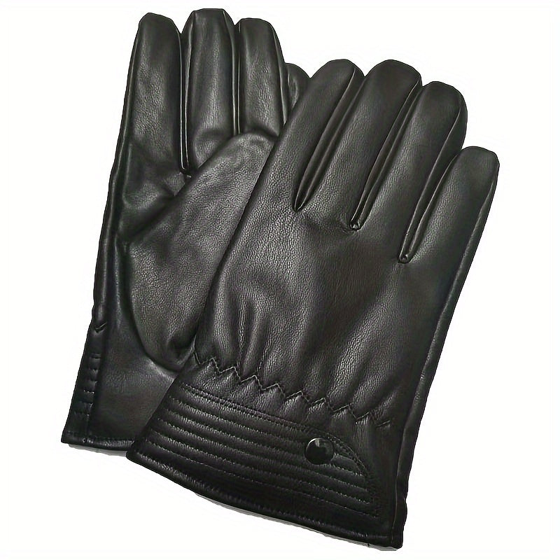 Men's Insulated Touch Screen PU Cycling Gloves