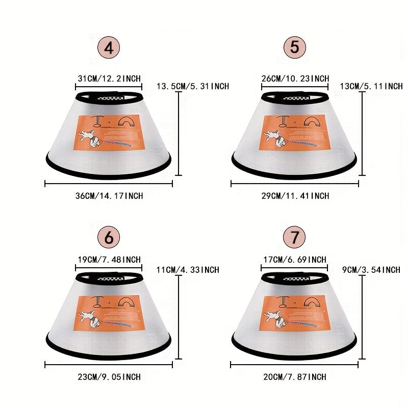 Adjustable Cat Cone Collar Anti Lick Bite Protective Collar